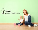Love Makes a House a Home Quotes Wall Art Stickers